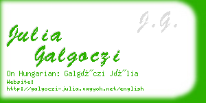 julia galgoczi business card